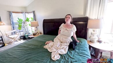 Stepmom begs stepson to cum deep in her fertile pussy
