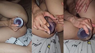 Cuckolding my man deep inside that tight pussy gape making it fit