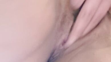Girl masturbates at work with juicy vagina