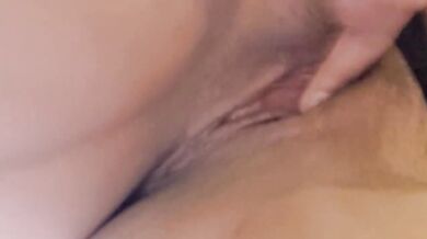 Girl masturbates at work with juicy vagina