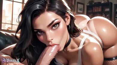 AI 3D Latina hottie DP anal creampie facial POV destroyed