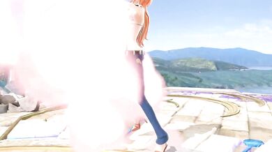 Mythra Pyra Uncensored Cartoon Smashed Hard