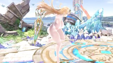 Mythra Pyra Uncensored Cartoon Smashed Hard