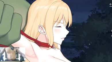 Two cute blondies brutally fucked by orcs creampied hardcore