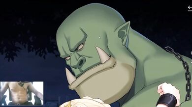 Two cute blondies brutally fucked by orcs creampied hardcore