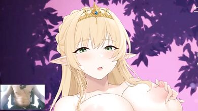 Hardcore elf creampie rough she gets ahegao and fucked by massive dick