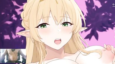 Hardcore elf creampie rough she gets ahegao and fucked by massive dick