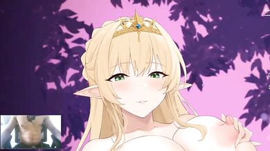 Hardcore elf creampie rough she gets ahegao and fucked by massive dick