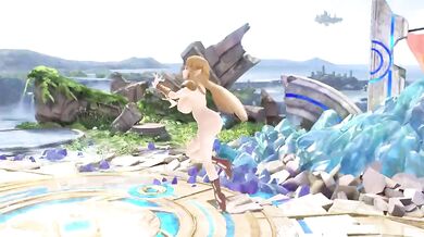 zelda ova 2 destroyed by super smash bros cartoon cum