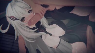 Genshin Impact Ronova Primordial Deity's Fall thick milf DP cum splash 4K hentai