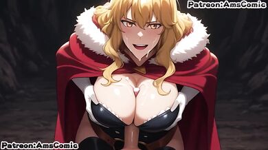 Solo Leveling Gina's big tits blowjob cumshot rough sex hentai