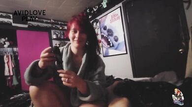 avidlove’s toy wrecks her tiny cock pierced submissive