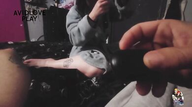 avidlove’s toy wrecks her tiny cock pierced submissive