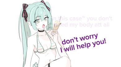 You can’t resist Hatsune Miku’s feet you filthy slut feet censored joi