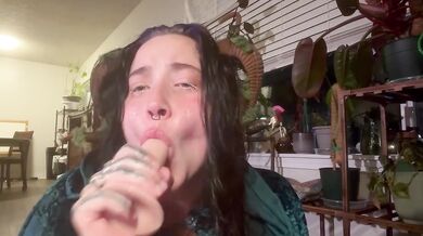 Nymph cumslut gets slammed with milf anal creampie and sloppy facial