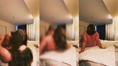 Stepmom’s Blonde Bombshell woke up first lesbian sex raw taboo