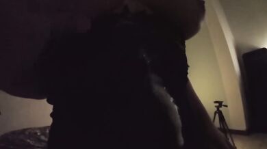 Gave her moaning orgasm while she had my cum in mouth can't swallow
