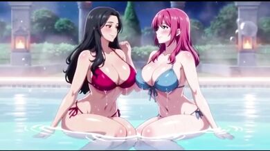Lesbian Bath Babes Fucking Hard In Hot Tub