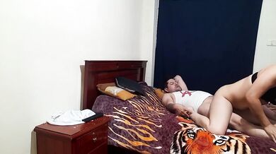 Massive ass slams cock down hard latina anal fuck