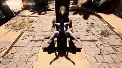 Lara’s fate changed forever by ancient relic deep throat threesome puppy style outdoor horror
