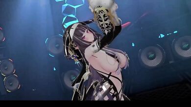 Hentai Elf Vtuber Strips Naked While Dancing MMD R18