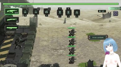 VTuber hentai gameplay destroys enemy defenses massive tits squish