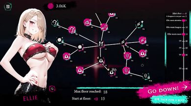 Blonde witch destroyed by endless cum from hentai clicker game