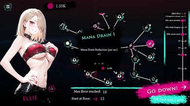 Blonde witch destroyed by endless cum from hentai clicker game