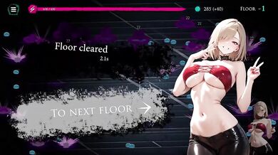 Blonde witch destroyed by endless cum from hentai clicker game