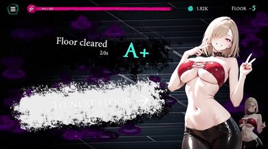 Blonde witch destroyed by endless cum from hentai clicker game