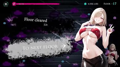 Blonde witch destroyed by endless cum from hentai clicker game