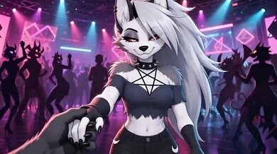 Loona x Vortex club dance date ruined by multiple messy creampies