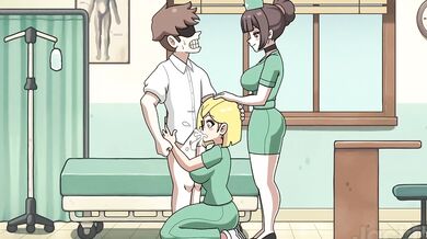 Slutty Nurse Fucks Problem Patients Rough Blonde Nerd Gets Creampie