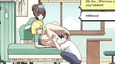 Slutty Nurse Fucks Problem Patients Rough Blonde Nerd Gets Creampie