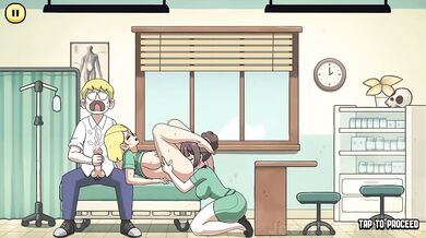 Slutty Nurse Fucks Problem Patients Rough Blonde Nerd Gets Creampie