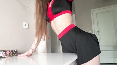 Blonde college girl fingering her shaved pussy raw on OnlyFans