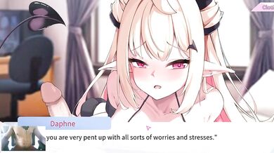 Goth demon girl destroys me with tight creampie masturbation sissy worship
