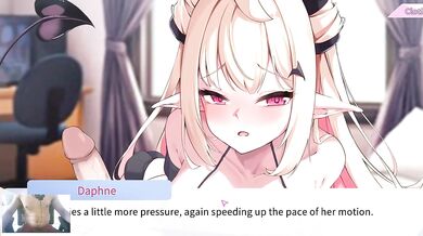 Goth demon girl destroys me with tight creampie masturbation sissy worship