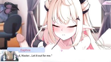 Goth demon girl destroys me with tight creampie masturbation sissy worship