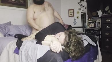 Rough sex and breathplay ruined her while amateurs watched