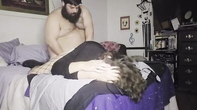 Rough sex and breathplay ruined her while amateurs watched