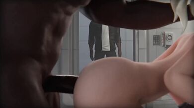 Mercy Dr Ziegler gets double penetrated by BBC in Overwatch 3D porn