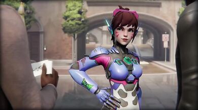 DVa destroyed by BBC Security Gamer Girl Double Facial Cumshot