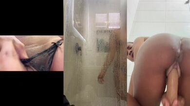 Brunette Latina rides dildo raw anal solo makes me cream my pants