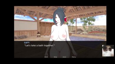 Demon slayer bath time with her big tits and my big dick