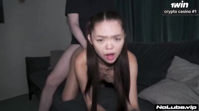 Amateur Asian Petite 18 Year Old Gets Hardcore Fucked Doggystyle Filmed For TikTok