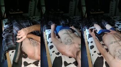 Slick solo asian massage ends with a huge load of cum dripping down her thighs