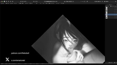 Asian Onahole with Long Tongue Squeezed Dry