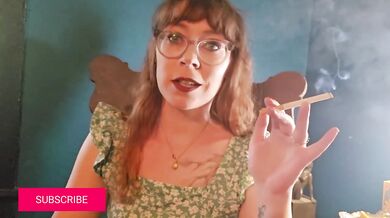 Redhead smoker milfs choke on burning cigarettes