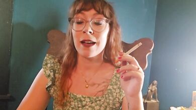 Redhead smoker milfs choke on burning cigarettes